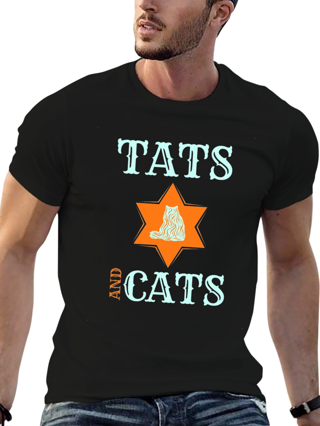 Tats and Cats Graphic T-Shirt