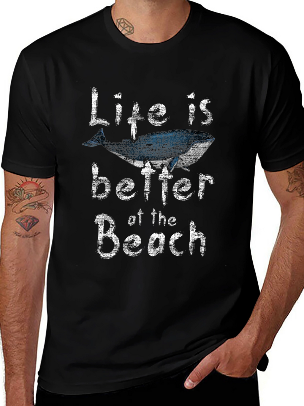 Whale Beach Life Graphic Tee - Stylish Unisex Shirt