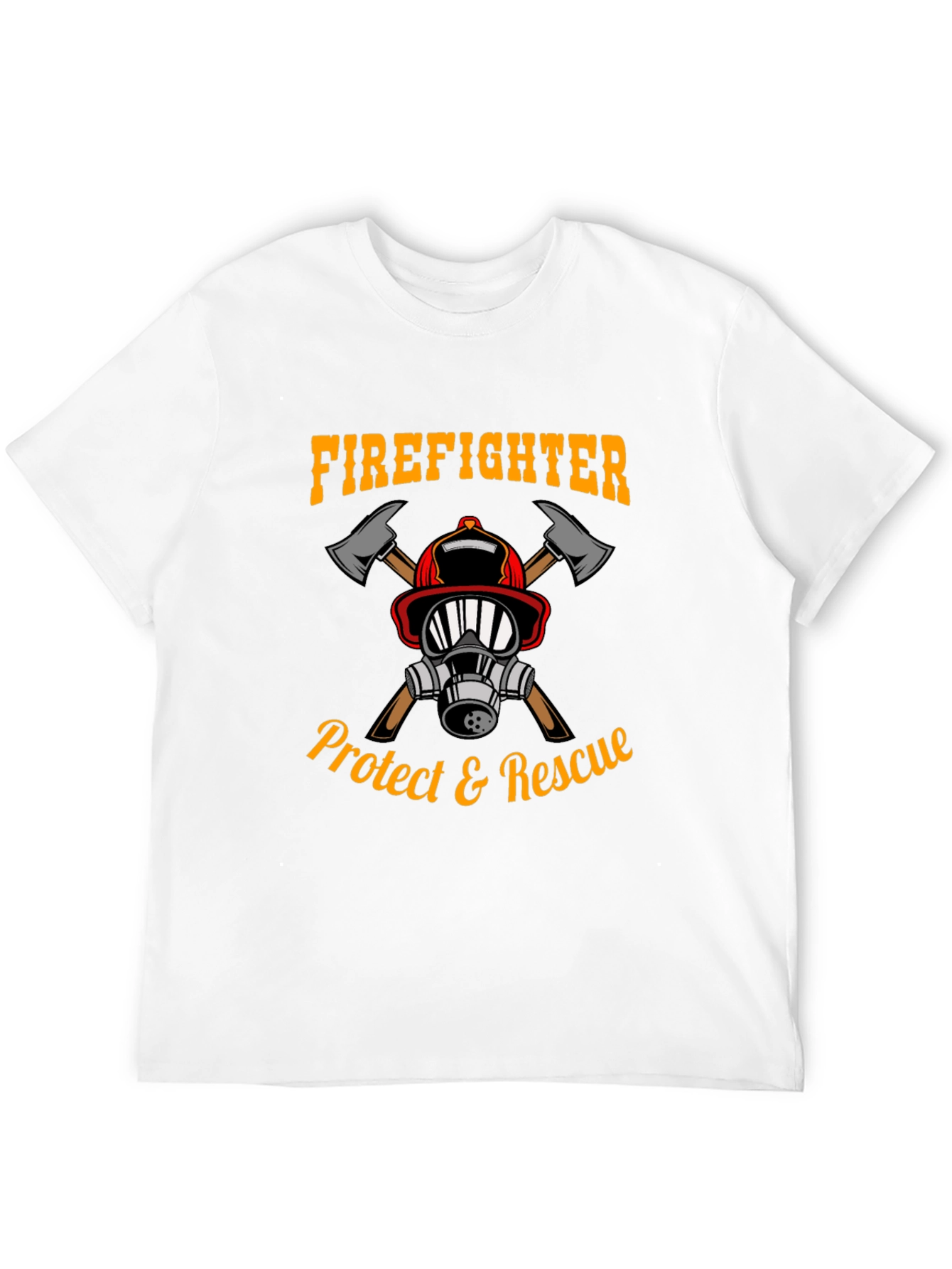 Firefighter Protect & Rescue Graphic Tee