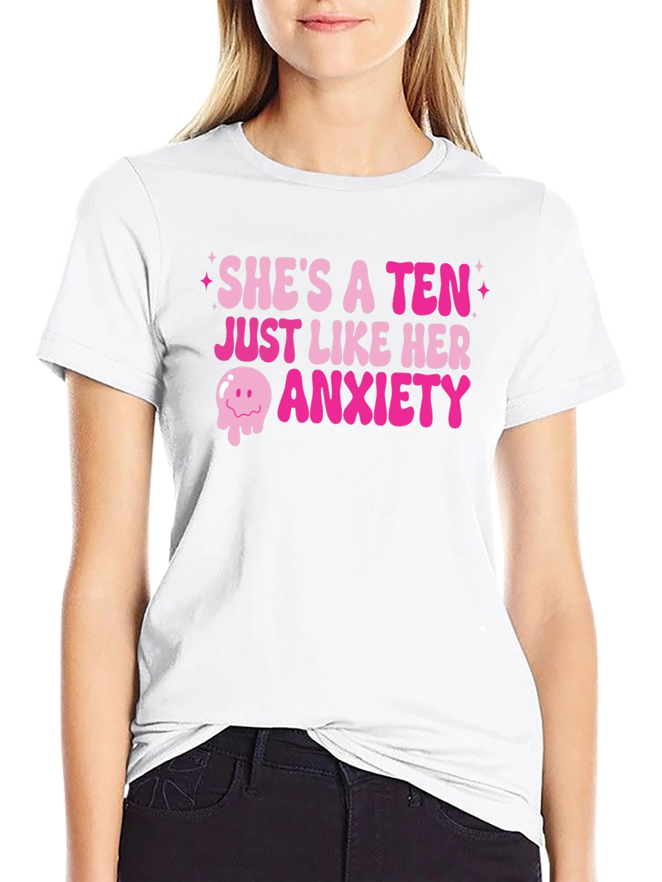 Shes a Ten Anxiety Graphic T-Shirt