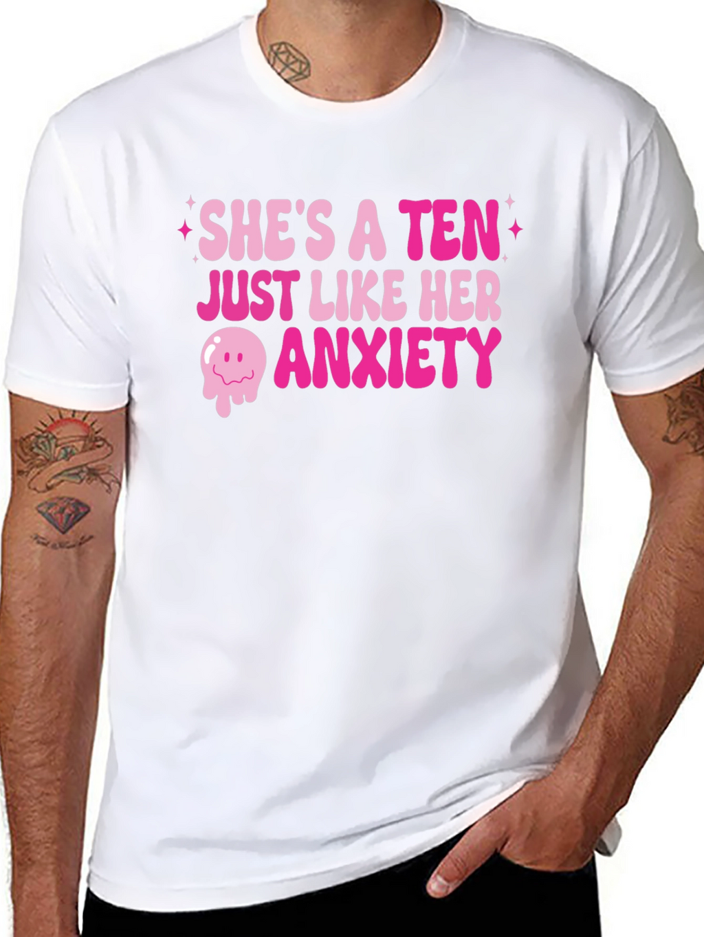 Shes a Ten Anxiety Graphic T-Shirt