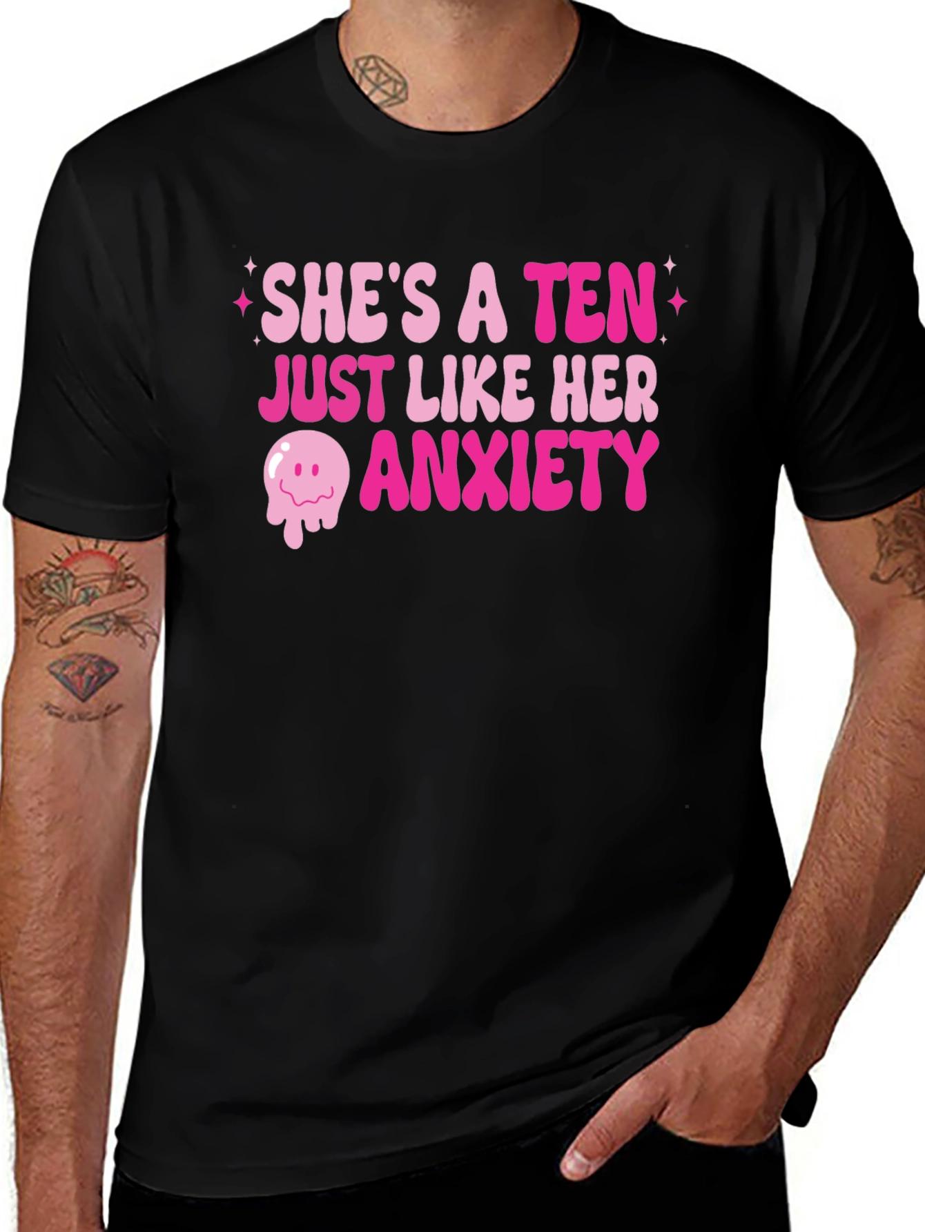 Shes a Ten Anxiety Graphic T-Shirt