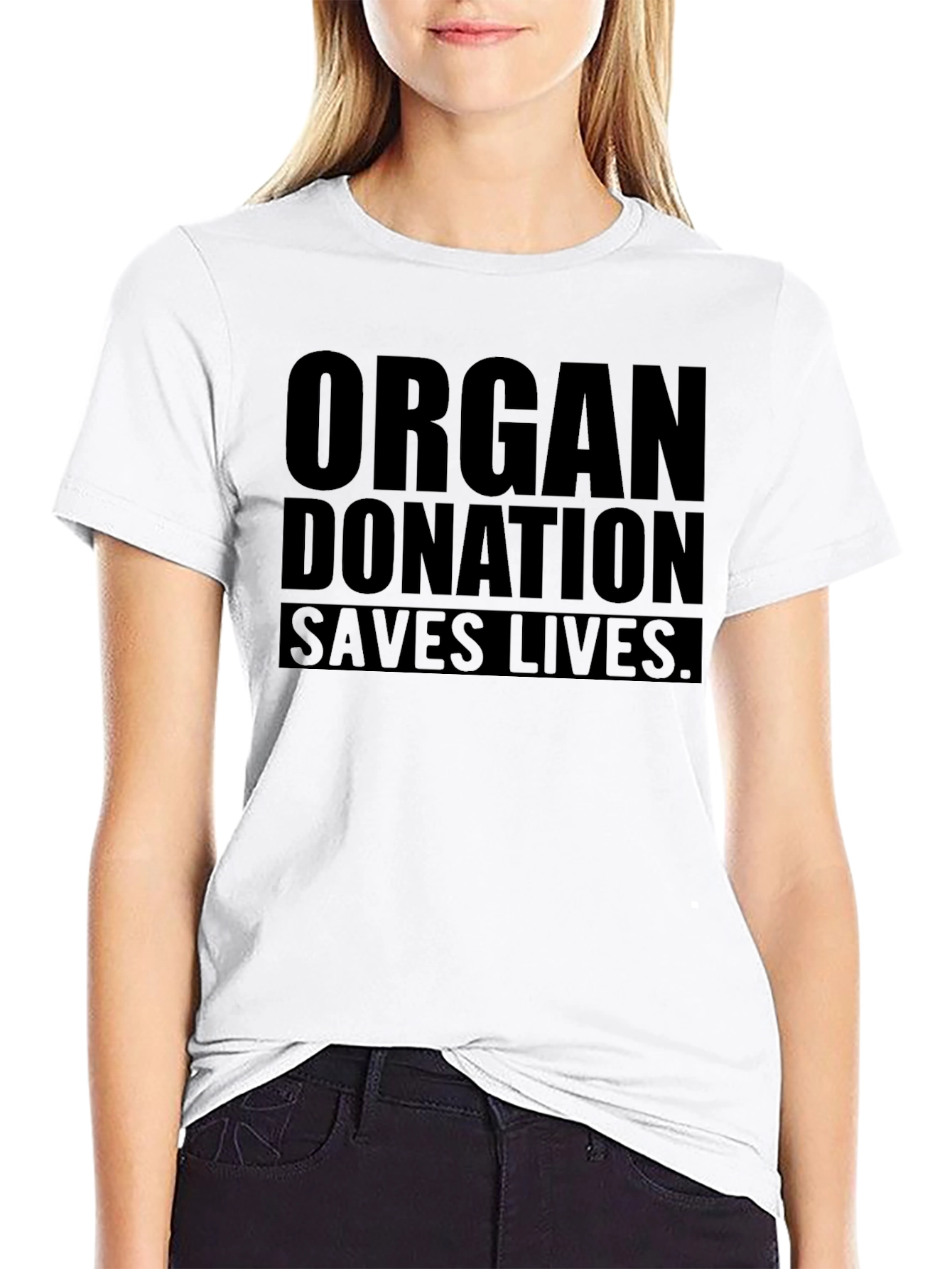 Organ Donation Saves Lives - Black Graphic Tee