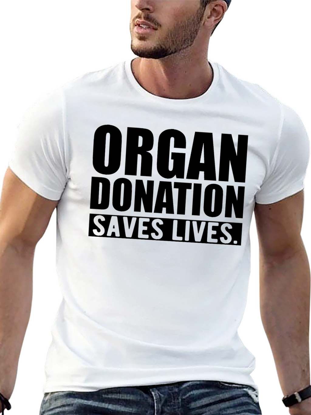 Organ Donation Saves Lives - Black Graphic Tee