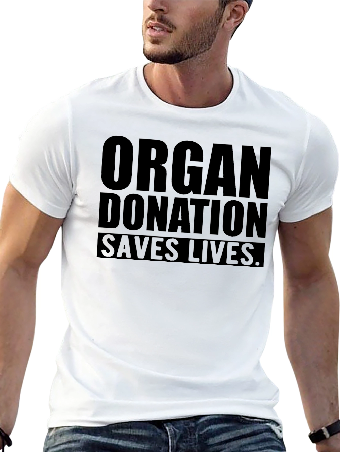 Organ Donation Saves Lives - Black Graphic Tee