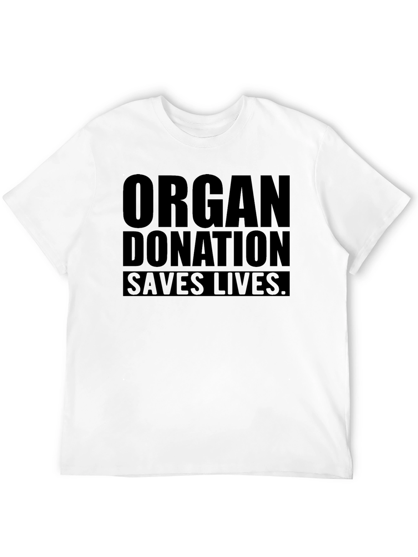 Organ Donation Saves Lives - Black Graphic Tee