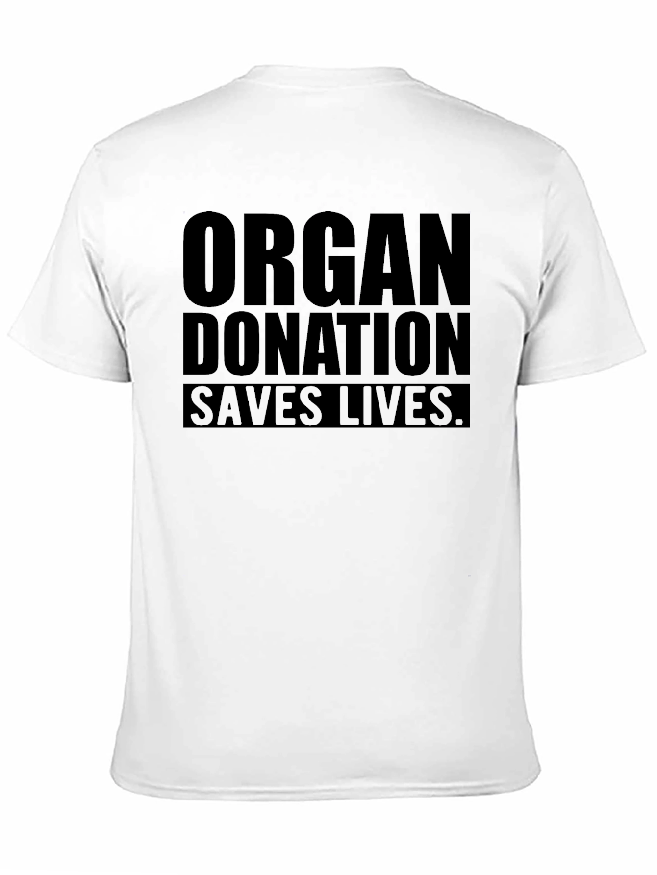 Organ Donation Saves Lives - Black Graphic Tee