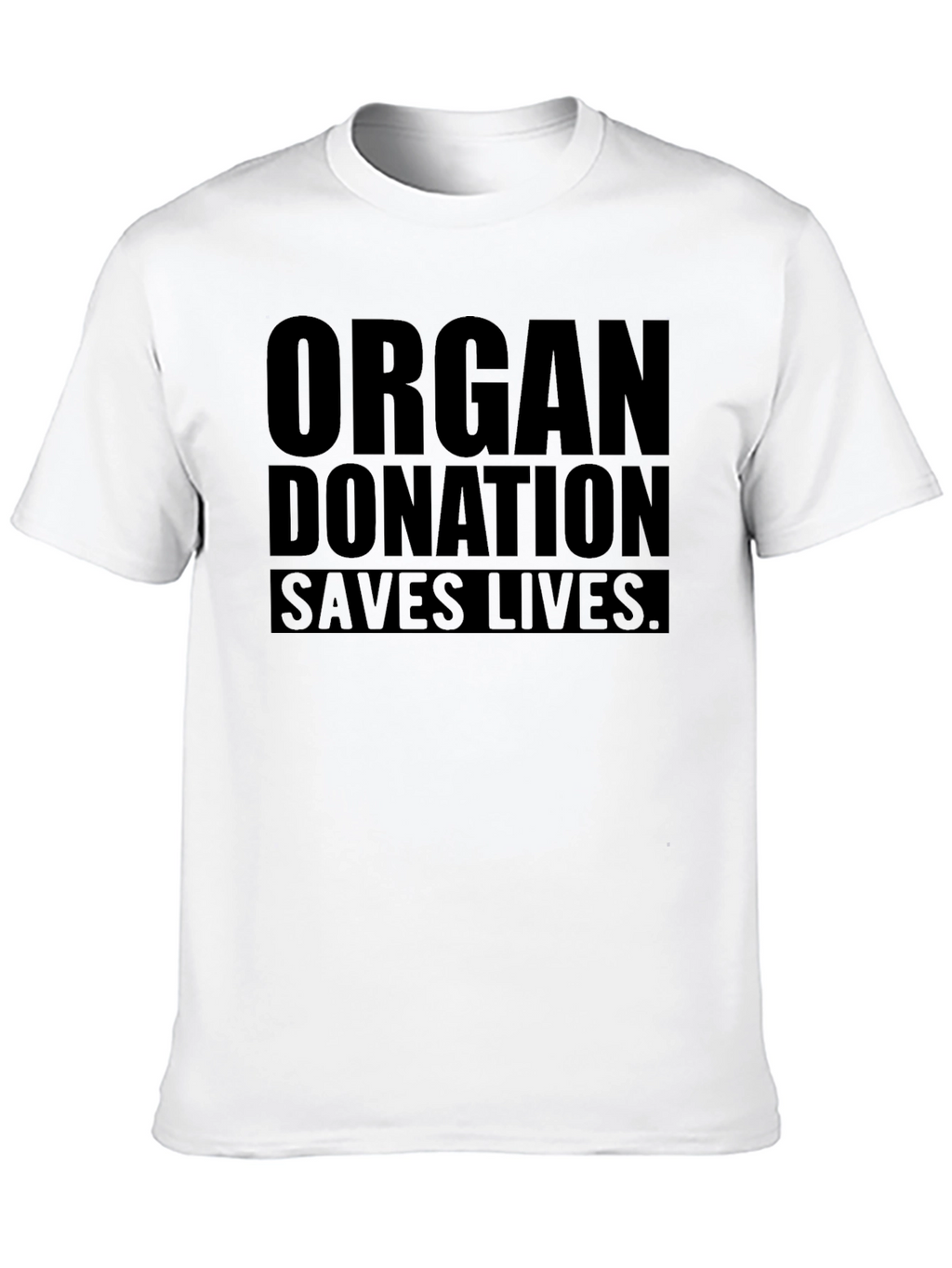 Organ Donation Saves Lives - Black Graphic Tee