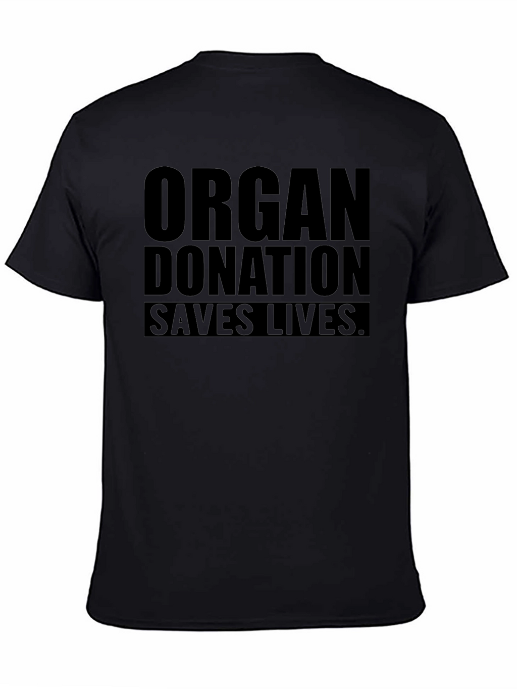 Organ Donation Saves Lives - Black Graphic Tee