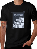 Funny Graphic T-Shirt: Never Underestimate Idiots in Groups