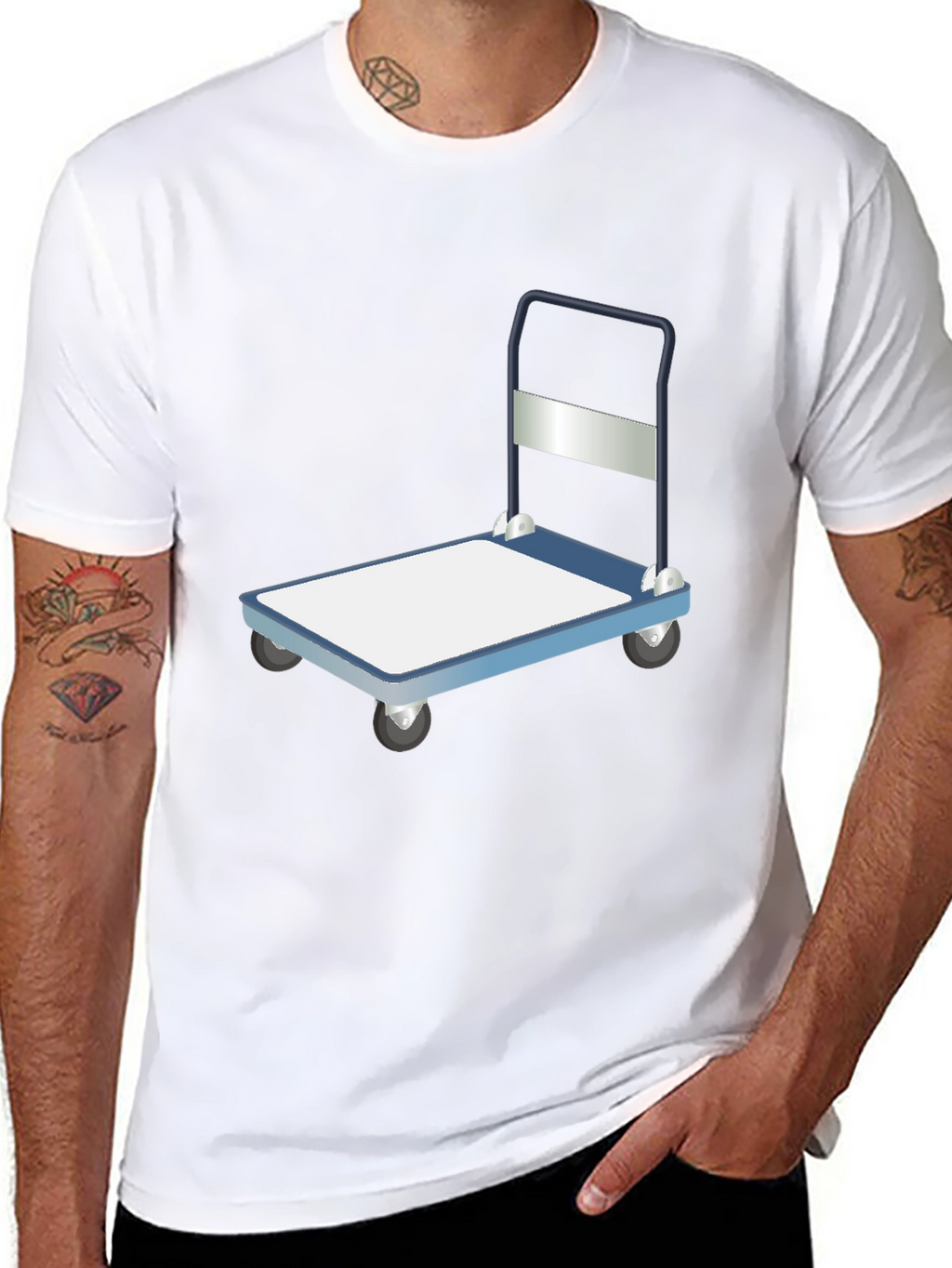 Novelty Cart Graphic T-Shirt