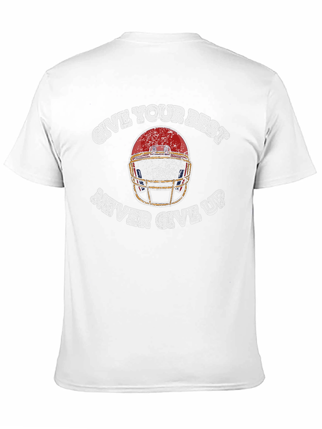 Motivational Football Helmet Graphic T-Shirt