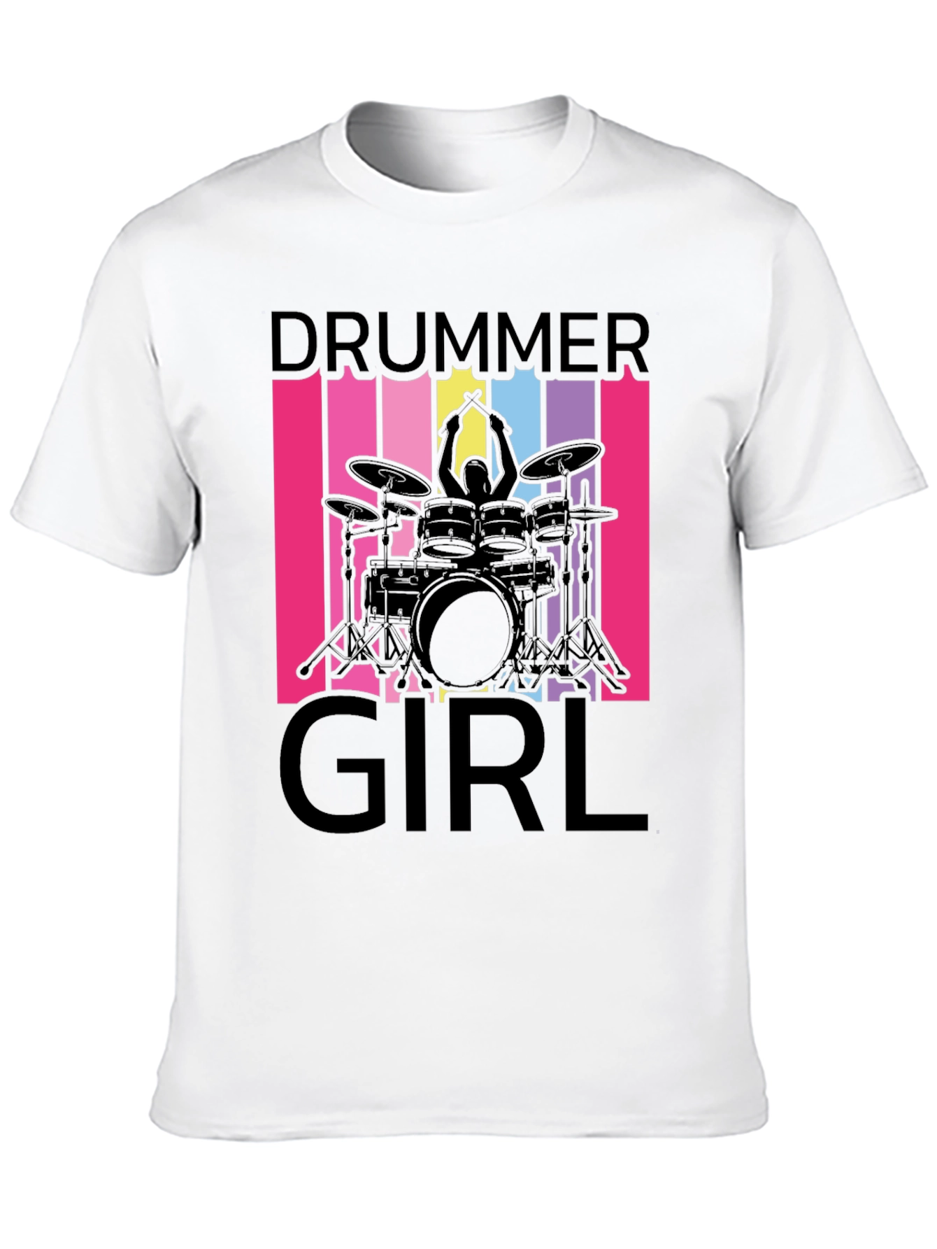 Drummer Girl T-Shirt - Music Lover Tee