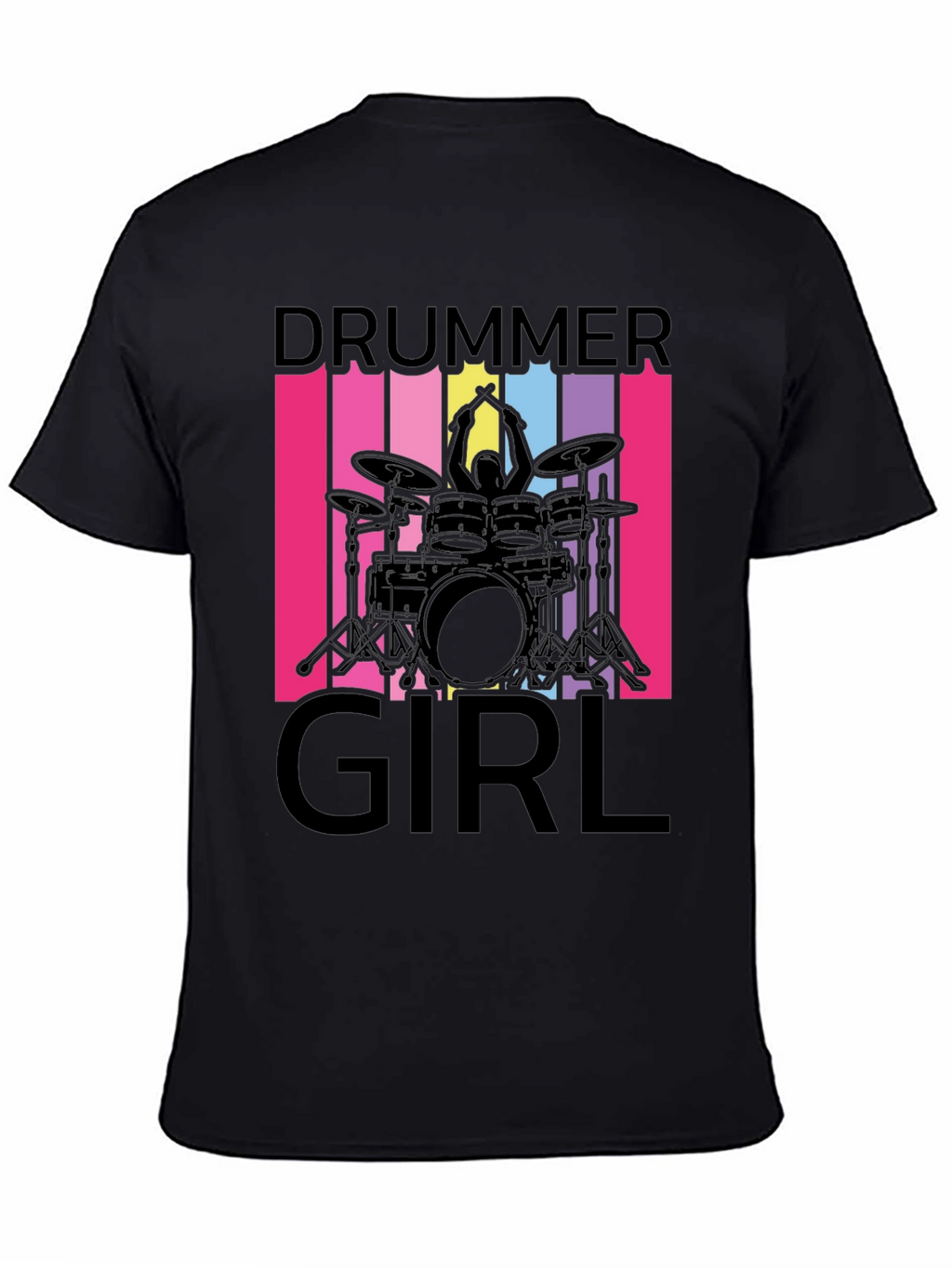 Drummer Girl T-Shirt - Music Lover Tee