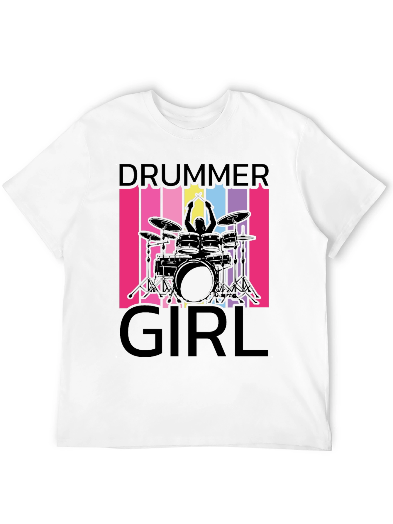 Drummer Girl T-Shirt - Music Lover Tee