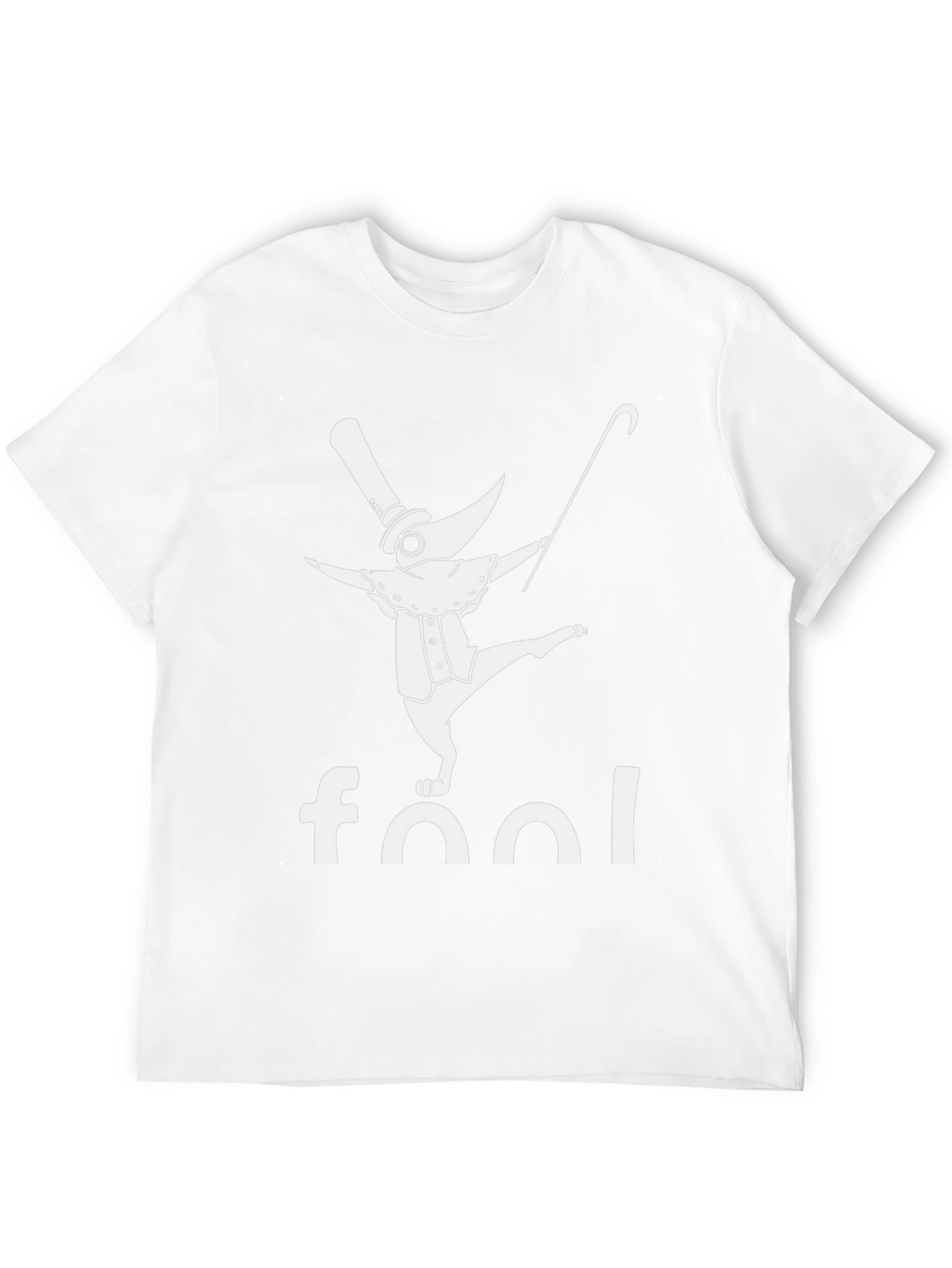 Fool Plague Doctor Black Graphic T-Shirt