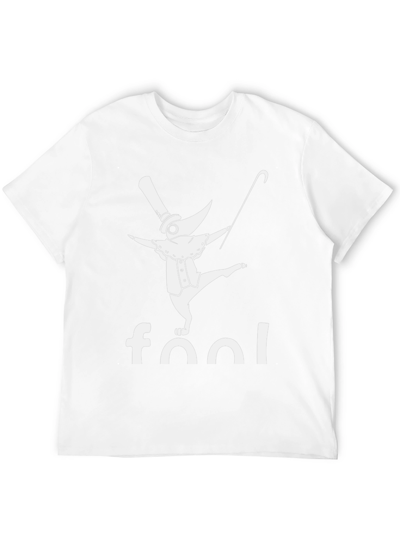 Fool Plague Doctor Black Graphic T-Shirt