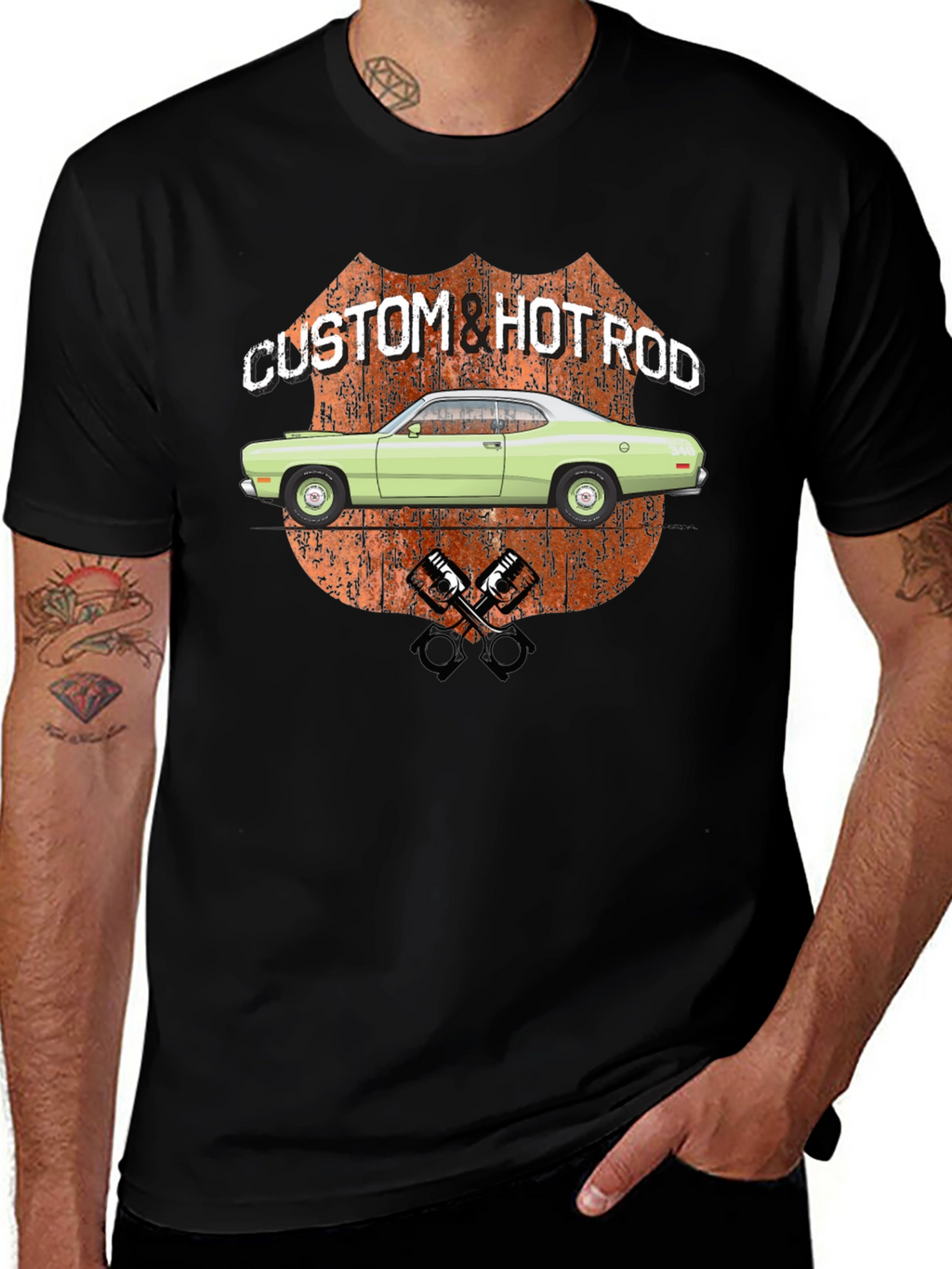 Custom & Hot Rod Car Graphic T-Shirt