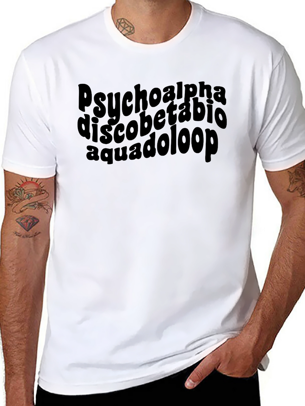 Psycho Alpha Black Graphic T-Shirt