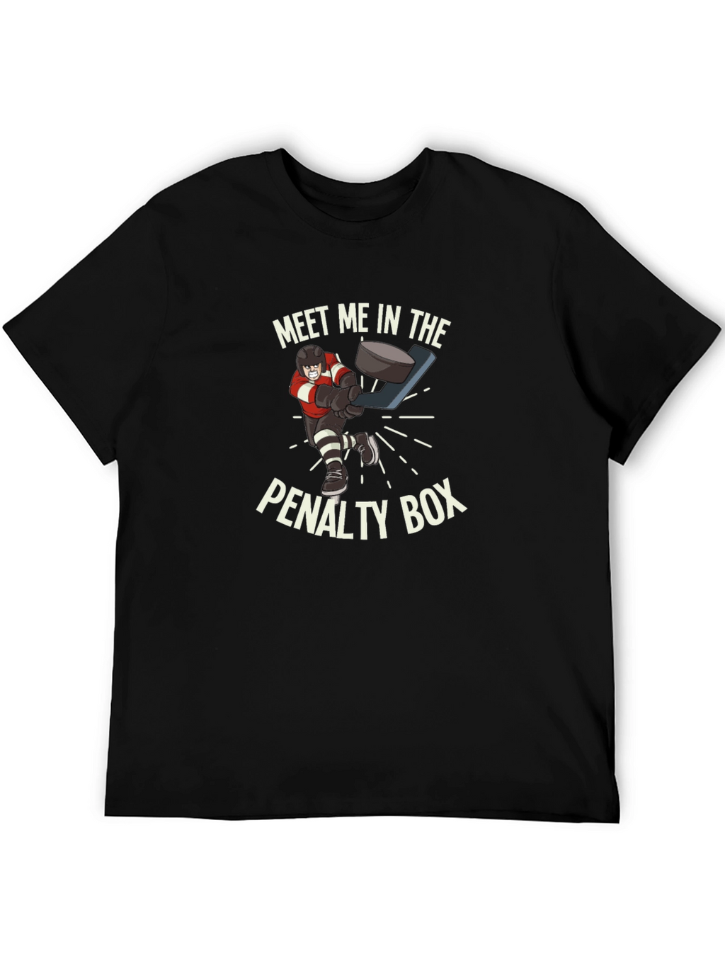 Penalty Box Hockey T-Shirt - Funny Graphic Tee