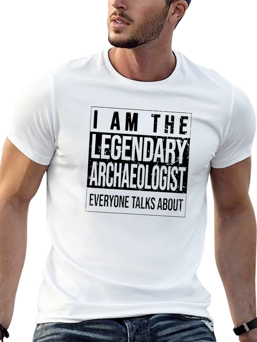 Legendary Archaeologist T-Shirt - Black Cotton Tee