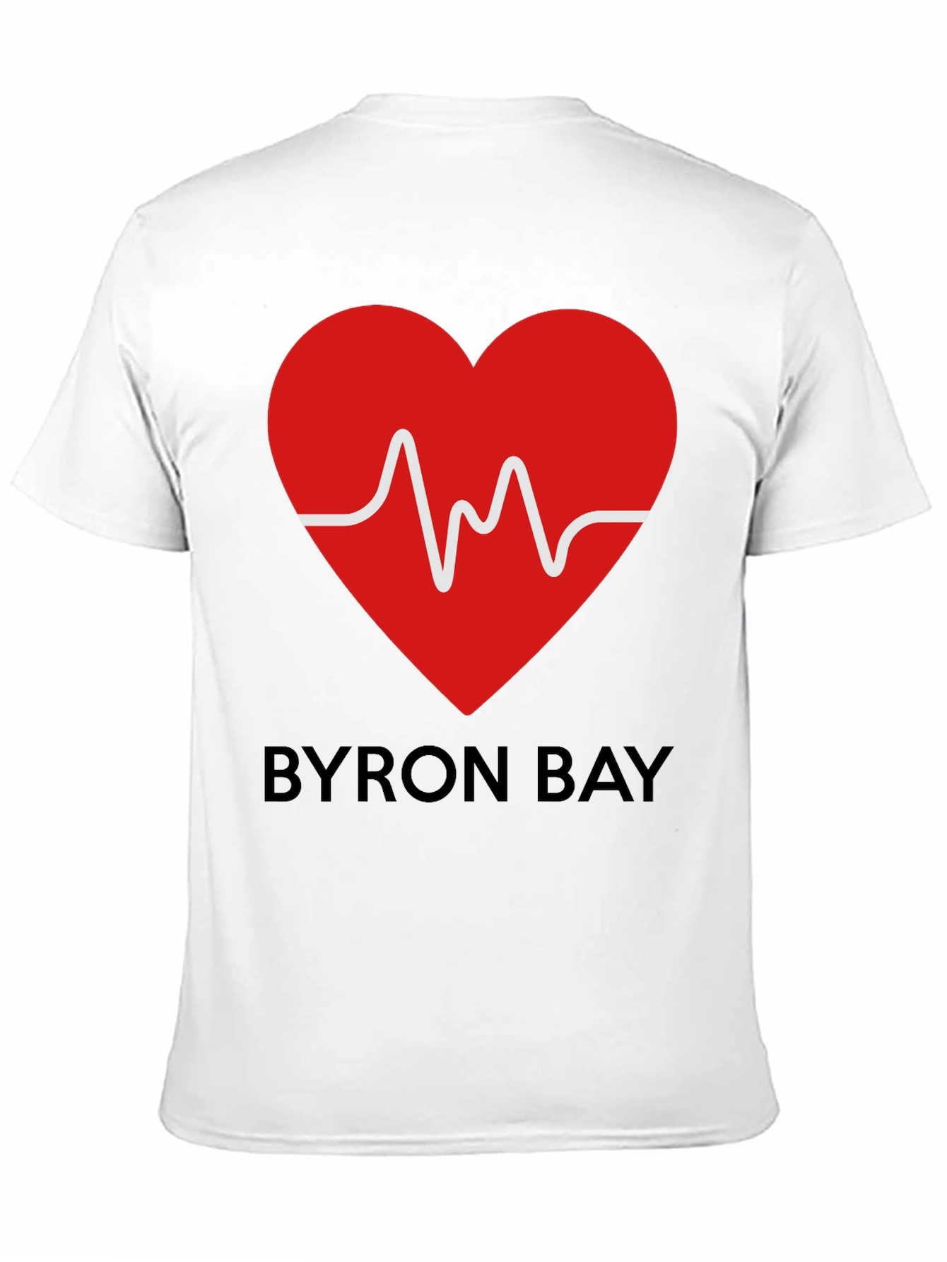 Byron Bay Heartbeat Graphic Tee