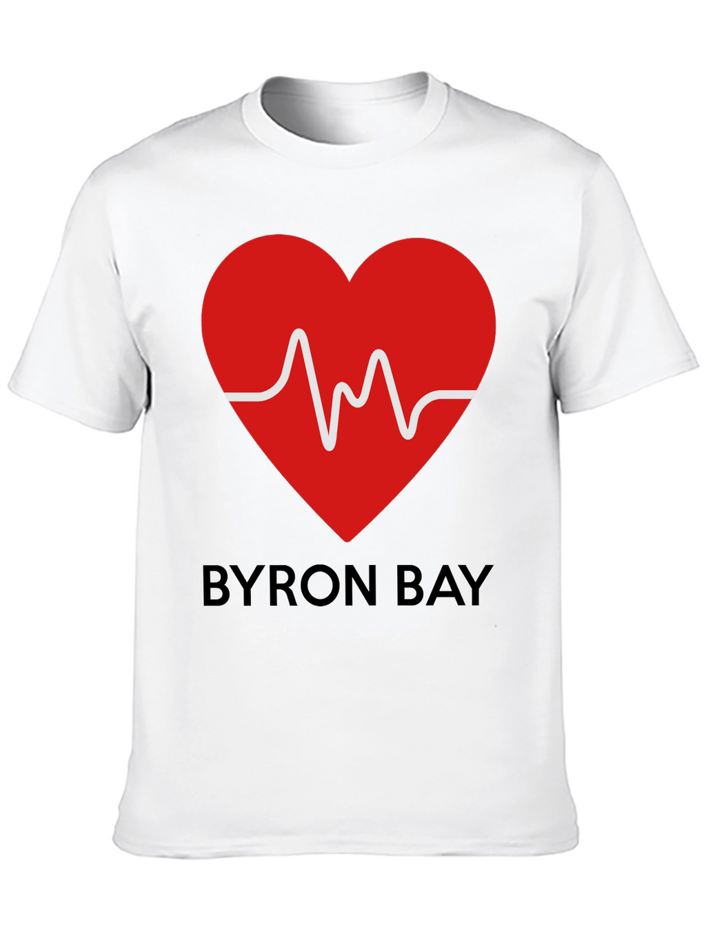 Byron Bay Heartbeat Graphic Tee