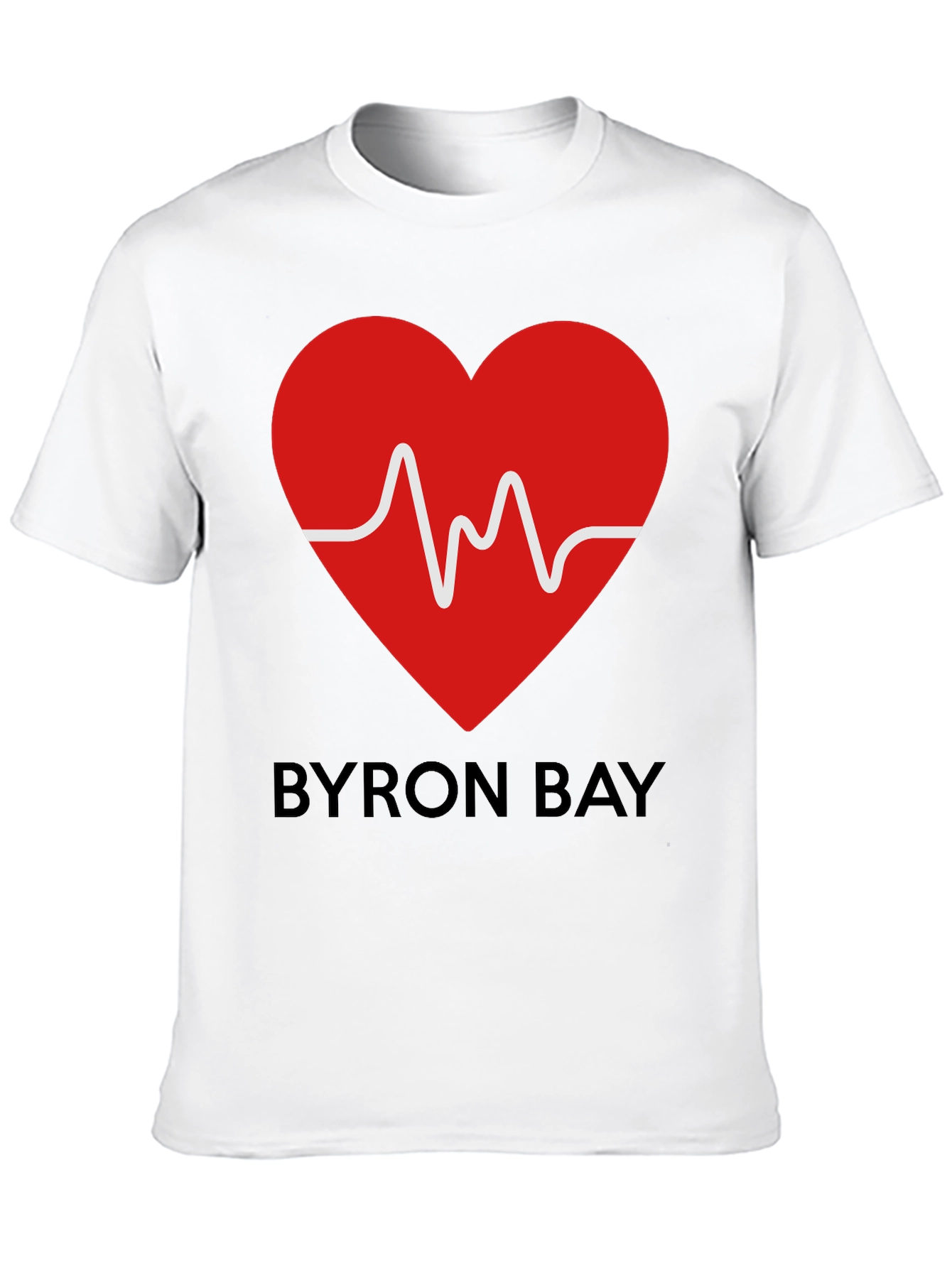Byron Bay Heartbeat Graphic Tee