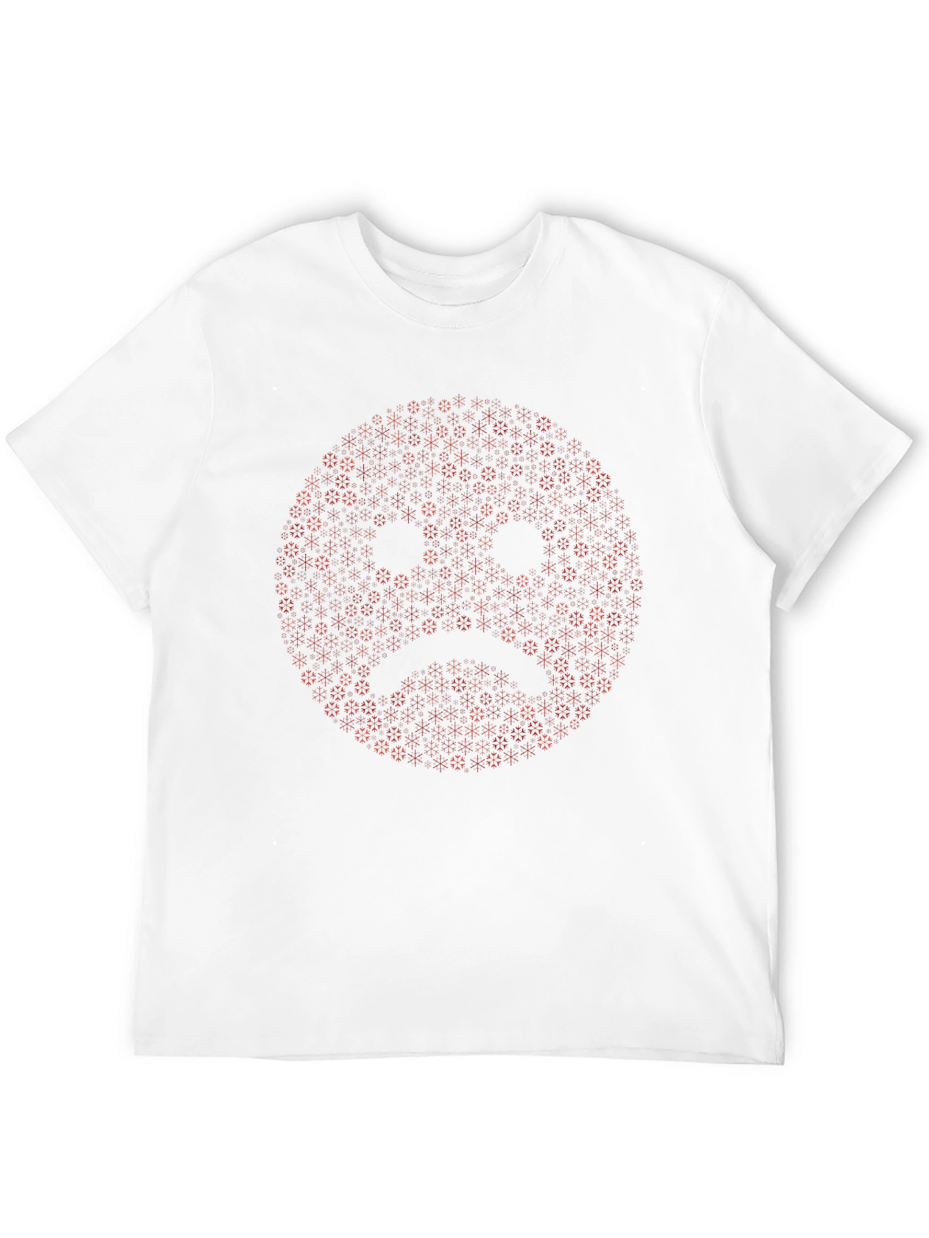 Sad Face Graphic Black T-Shirt - Express Yourself