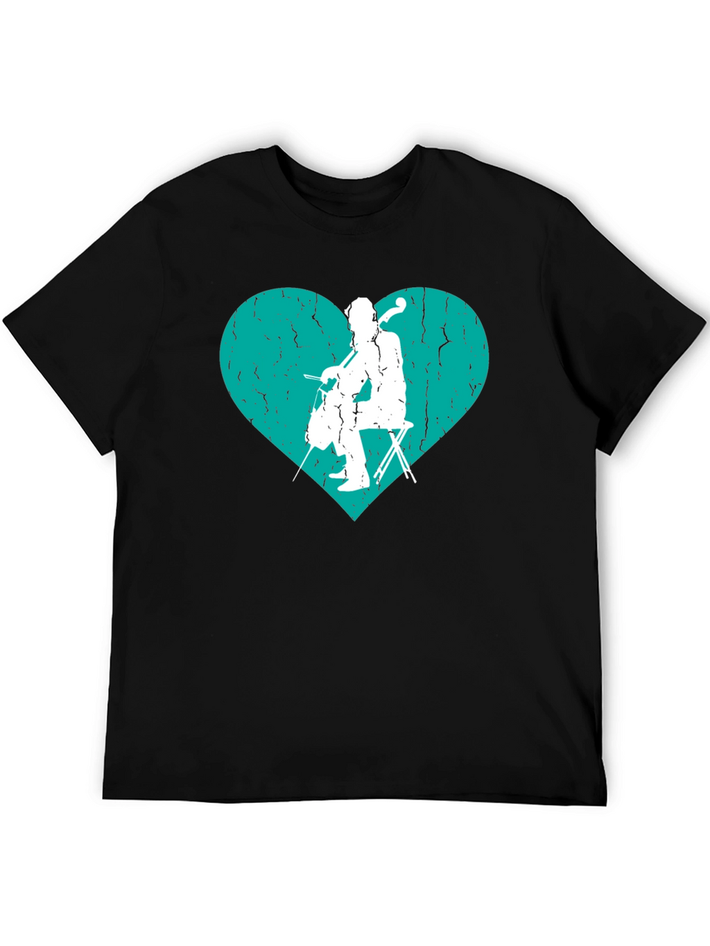 Cello Heart Graphic Tee - Musicians T-Shirt