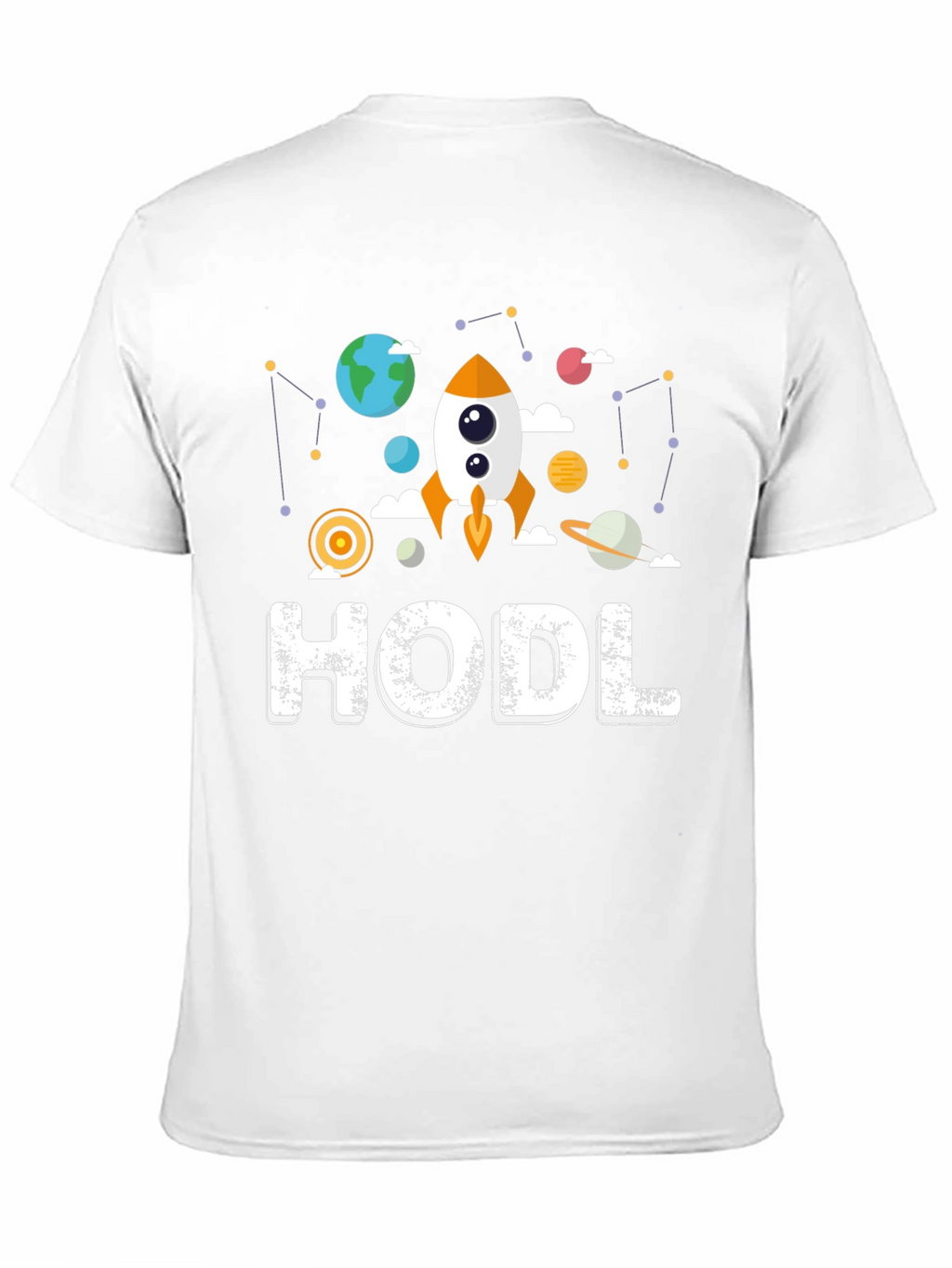 HODL Crypto Space Graphic T-Shirt