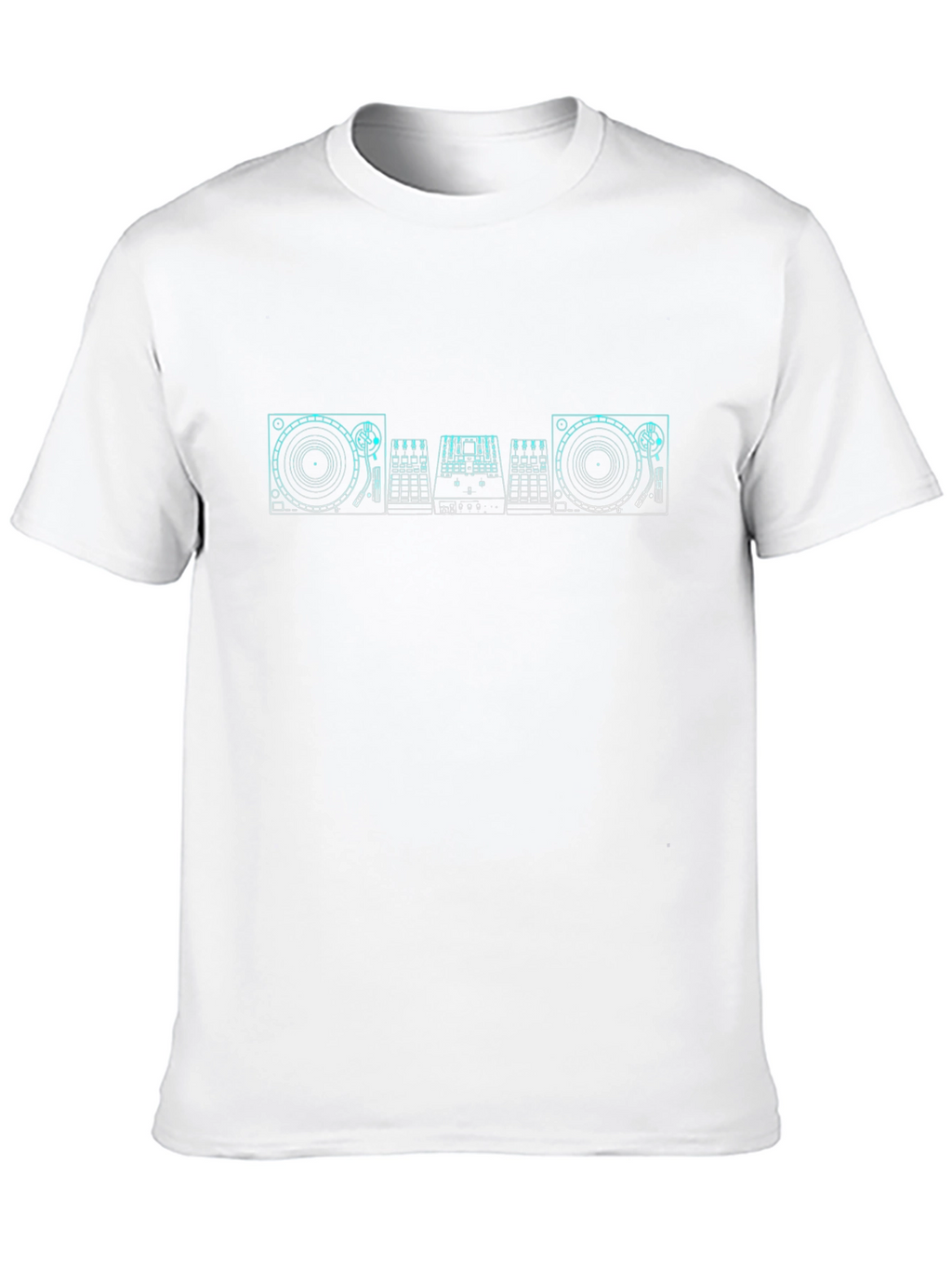 DJ Turntable Graphic Tee - Black