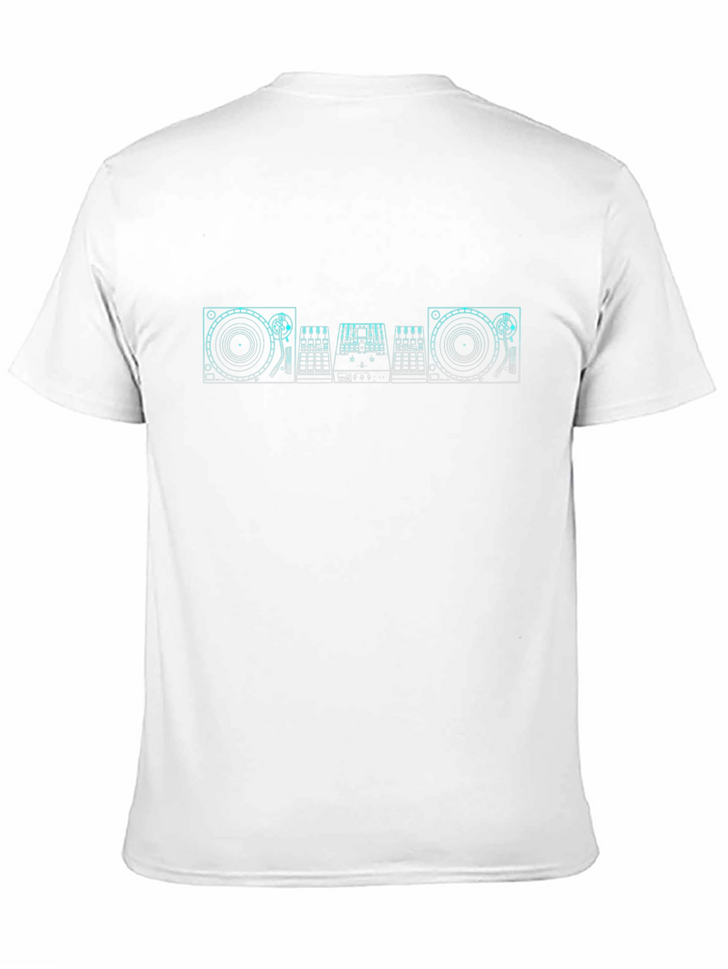 DJ Turntable Graphic Tee - Black