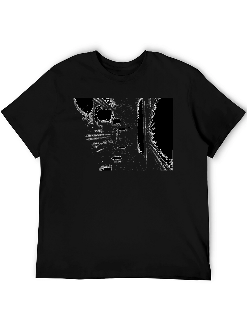 Modern Graphic Black T-Shirt