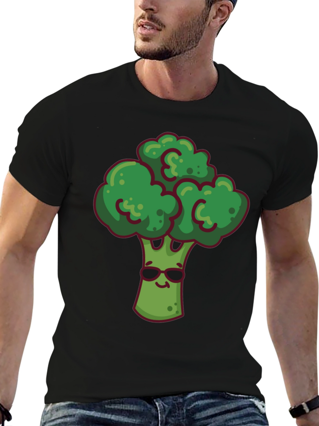 Cool Broccoli Graphic T-Shirt