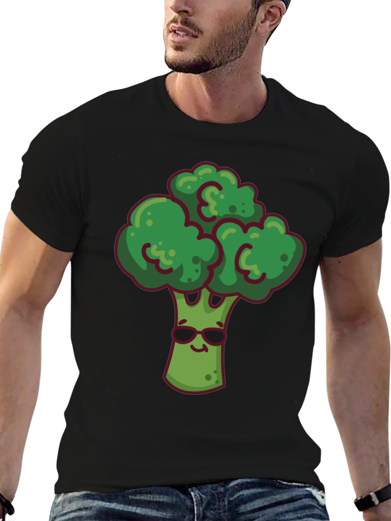 Cool Broccoli Graphic T-Shirt