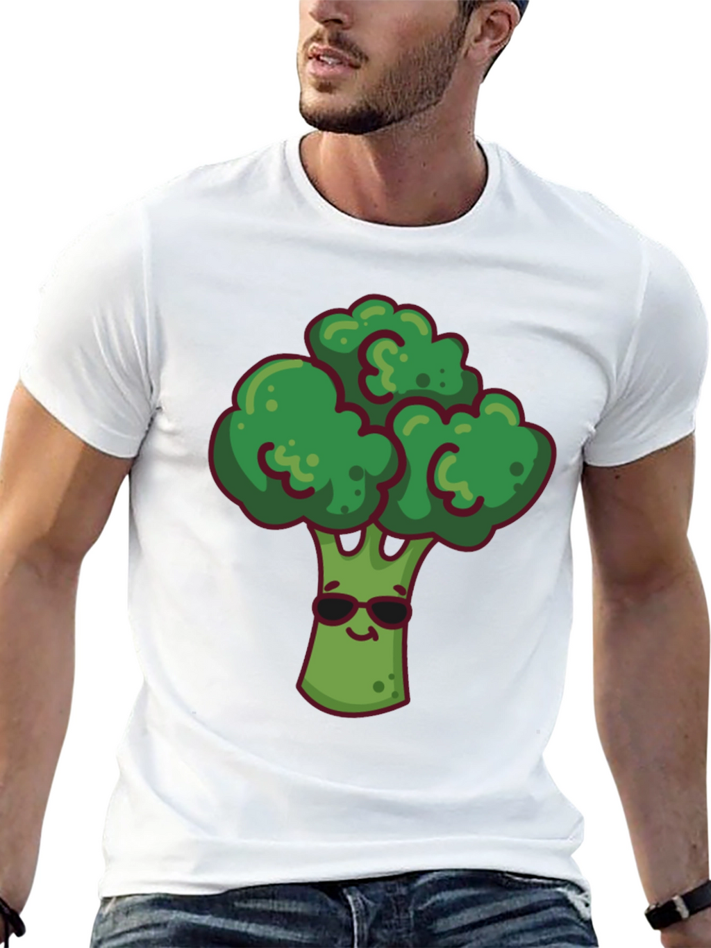 Cool Broccoli Graphic T-Shirt