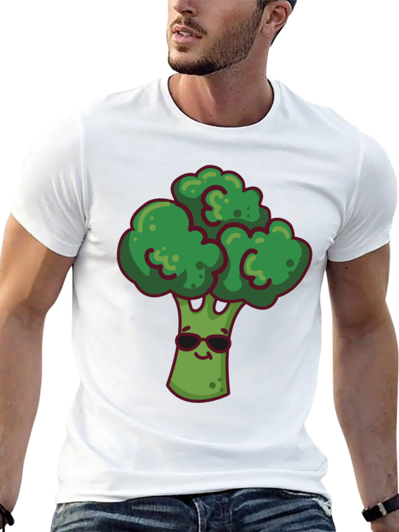 Cool Broccoli Graphic T-Shirt