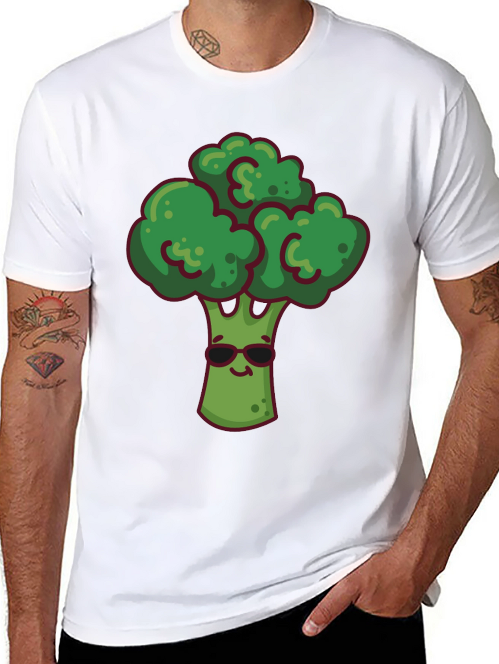 Cool Broccoli Graphic T-Shirt