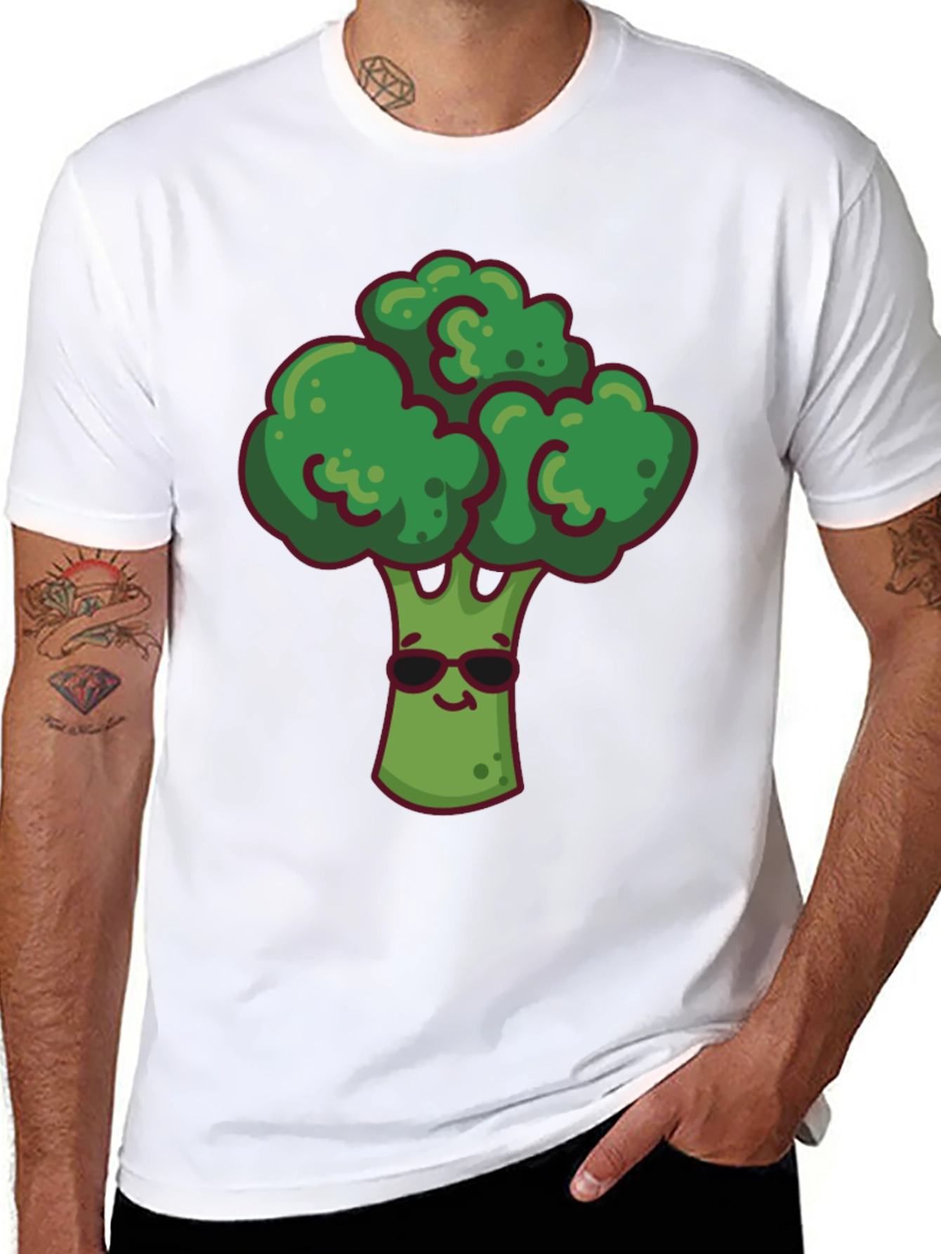 Cool Broccoli Graphic T-Shirt