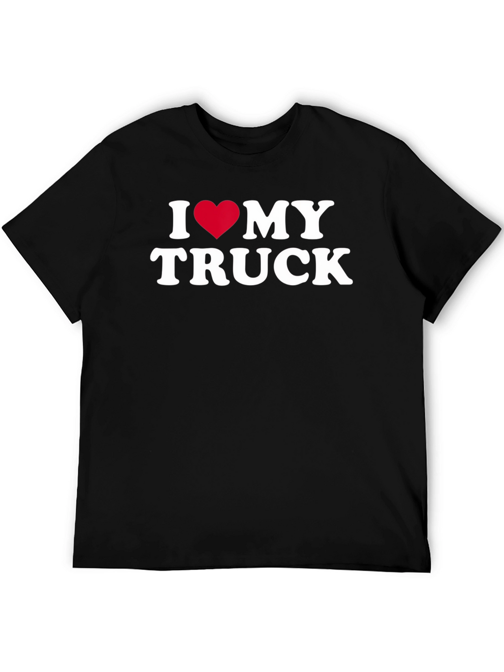 I Heart My Truck Black T-Shirt