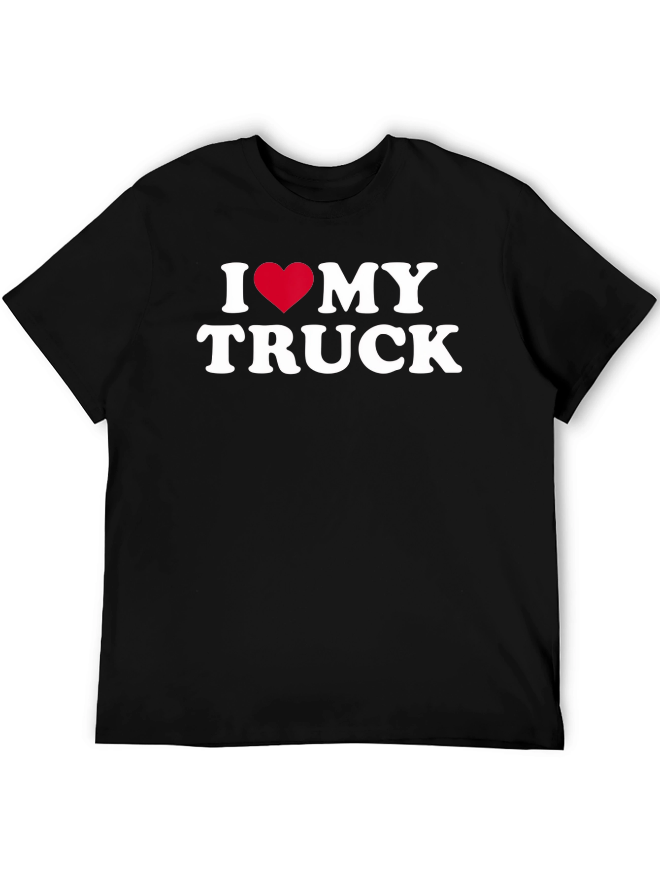 I Heart My Truck Black T-Shirt