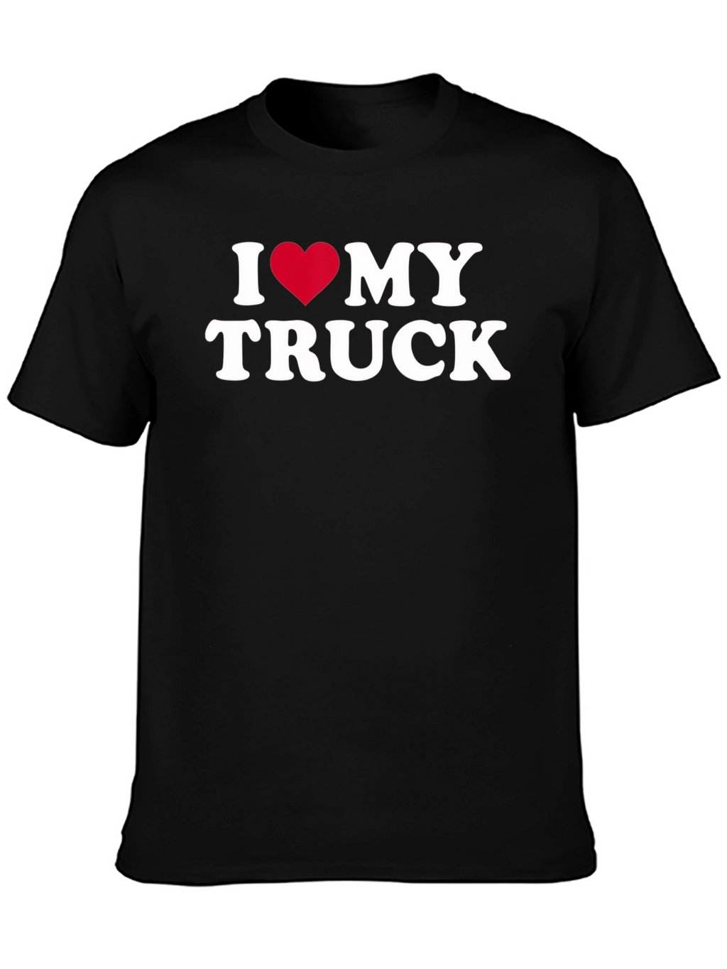 I Heart My Truck Black T-Shirt