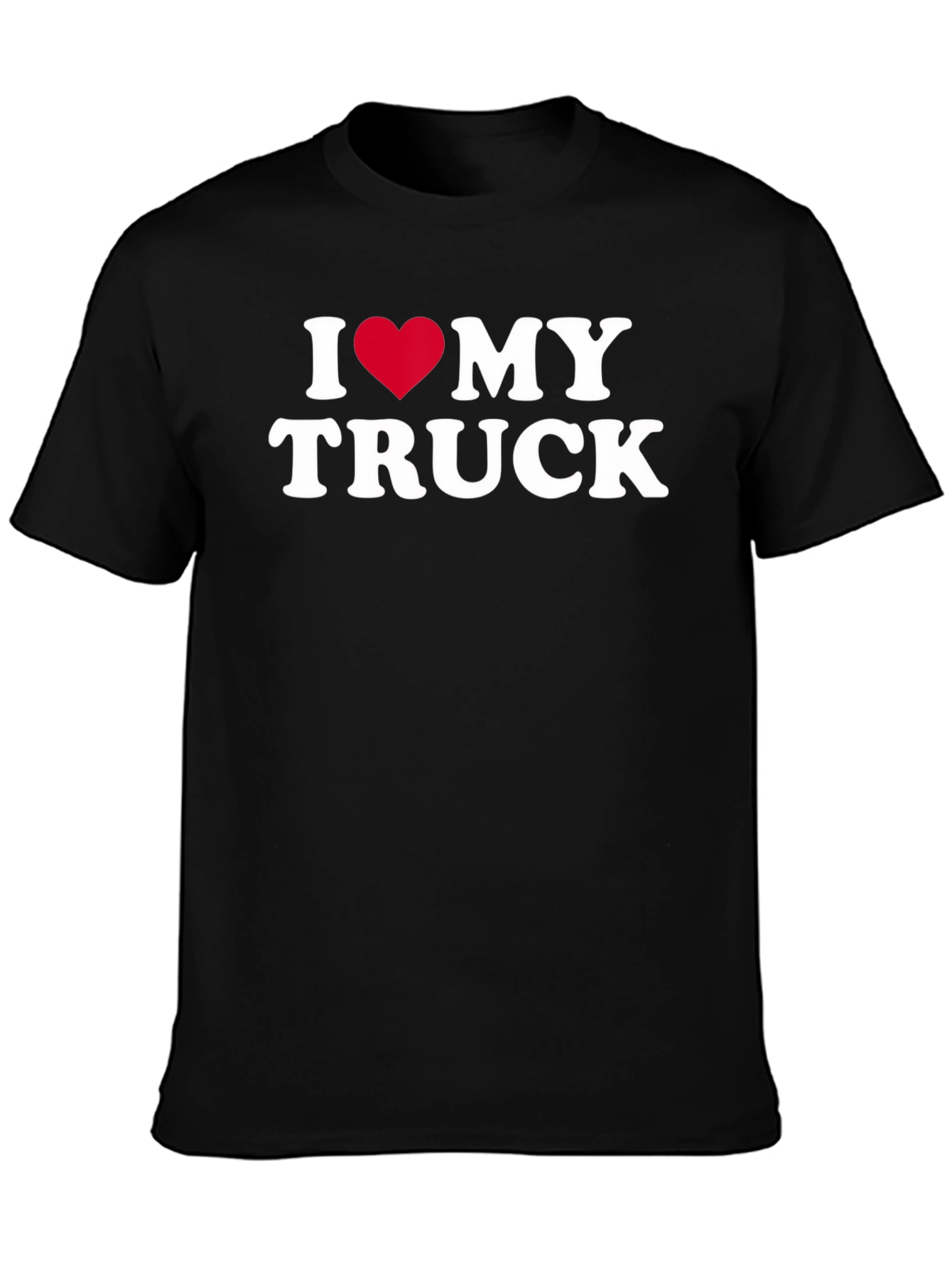 I Heart My Truck Black T-Shirt