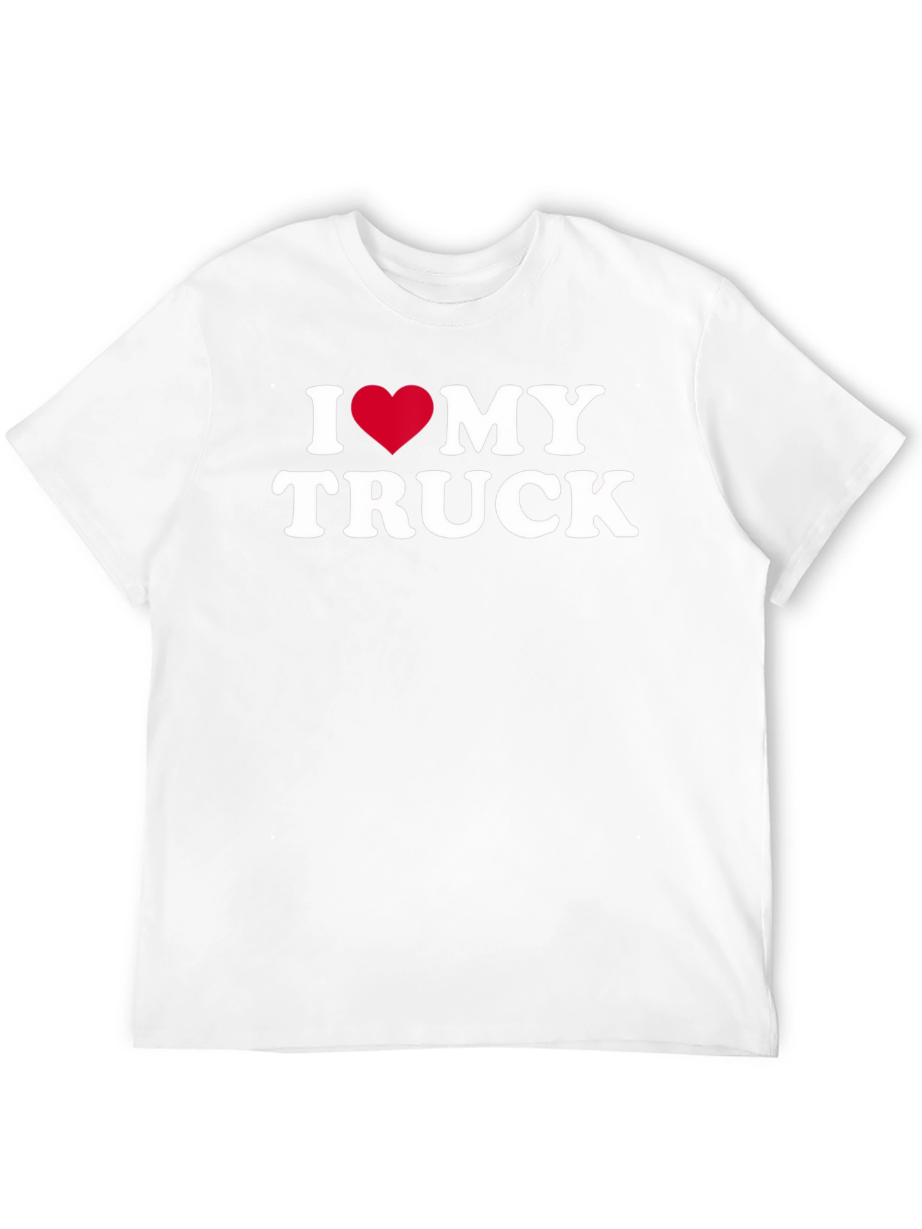 I Heart My Truck Black T-Shirt