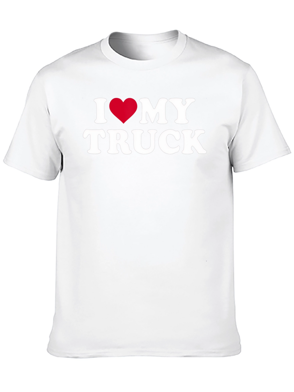 I Heart My Truck Black T-Shirt