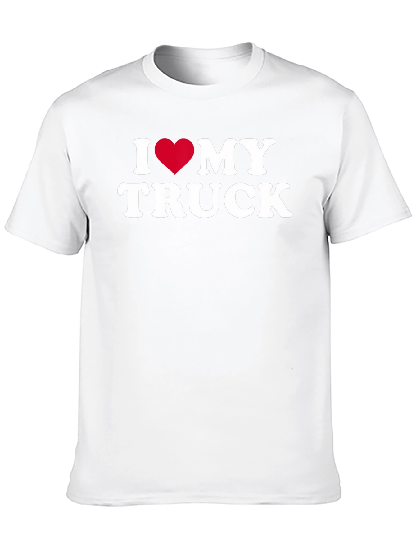 I Heart My Truck Black T-Shirt