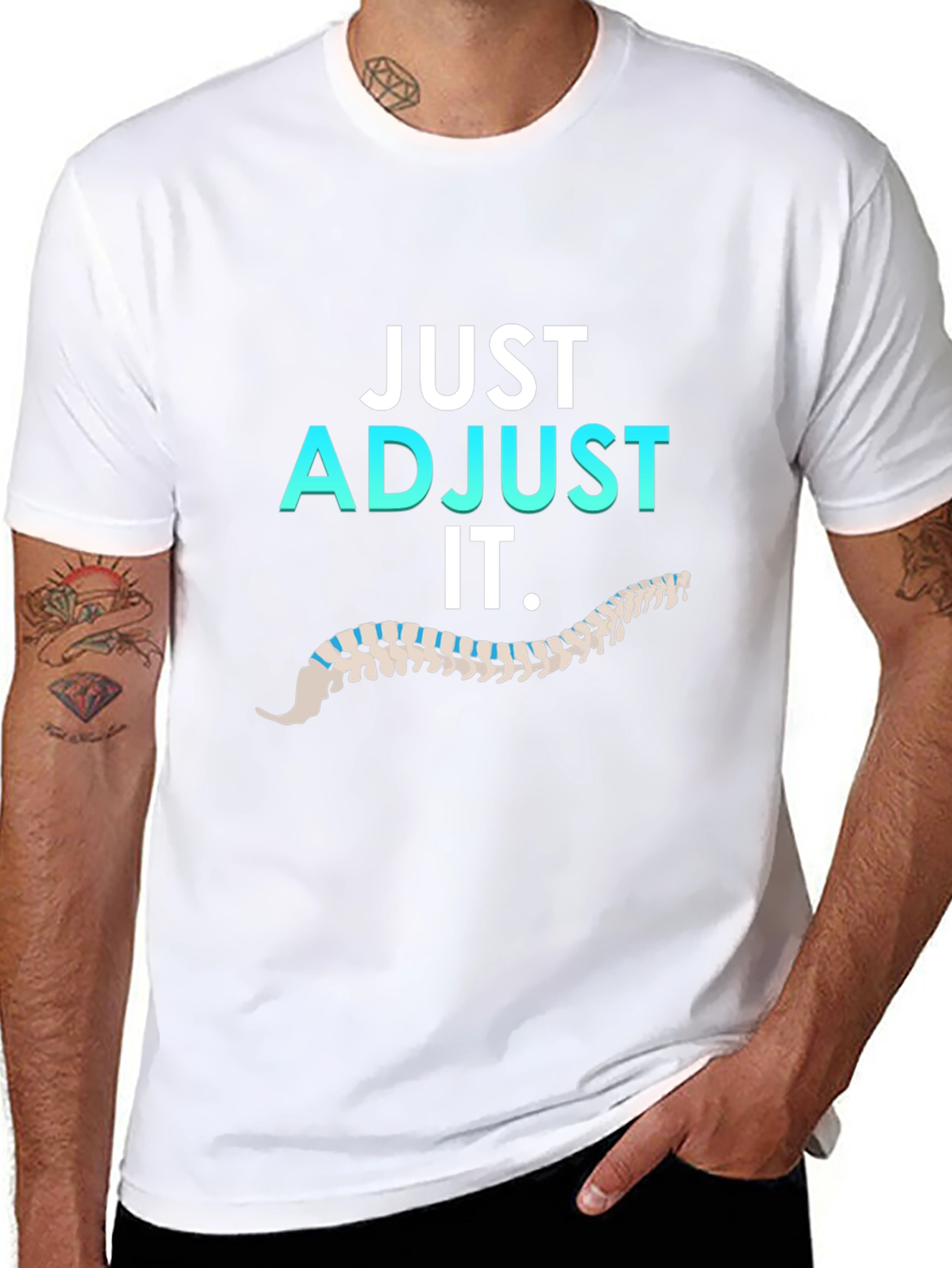 Just Adjust It Spine T-Shirt