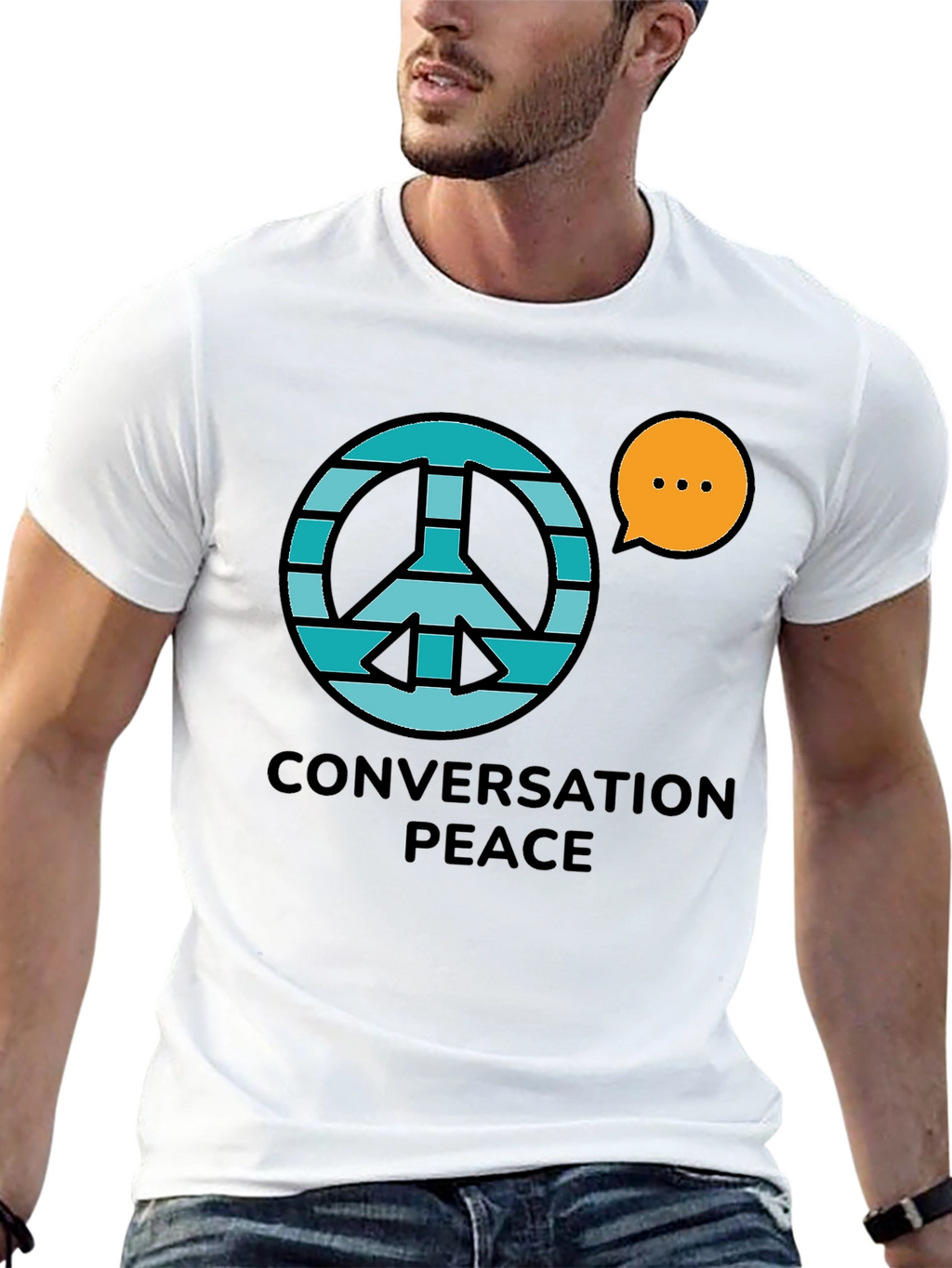 Conversation Peace Graphic T-Shirt