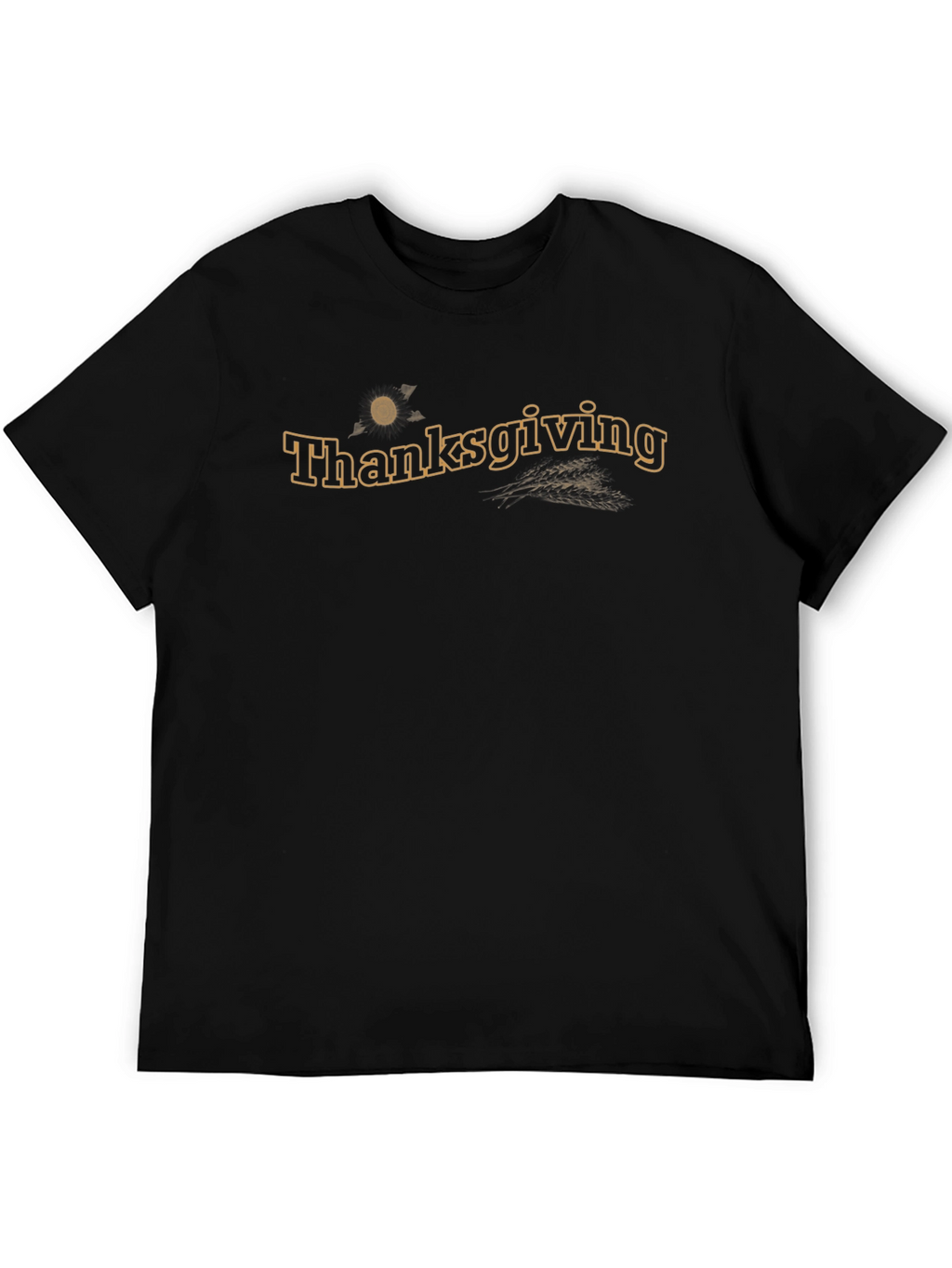 Thanksgiving Graphic T-Shirt - Black